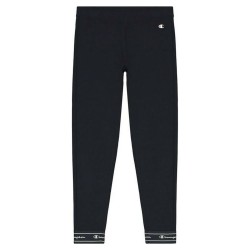 Leggings Sportivo da Donna Champion Crop Logo Tape W Blu scuro