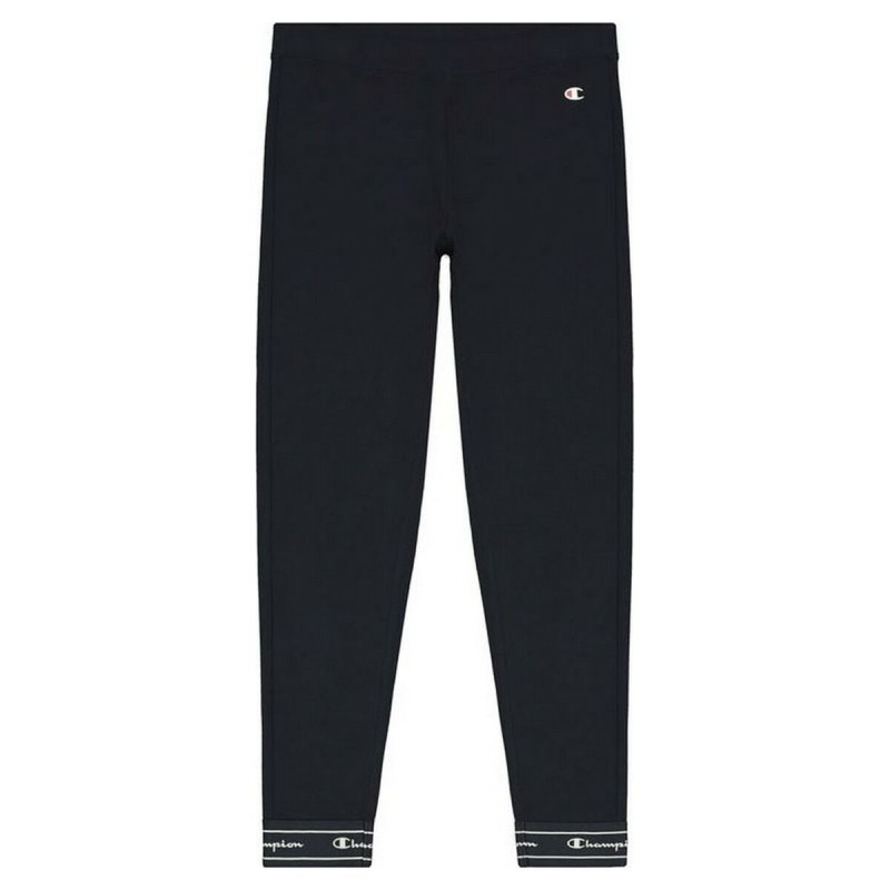 Leggings Sportivo da Donna Champion Crop Logo Tape W Blu scuro Leggings Sportivo da Donna Champion Crop Logo Tape W Blu scuro
