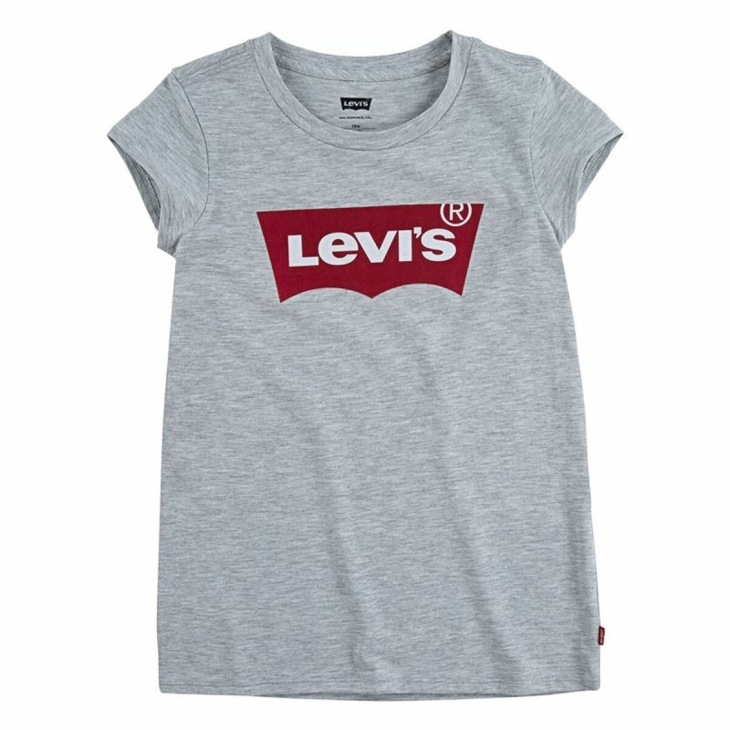Maglia a Maniche Corte per Bambini Levi's Batwing Grigio chiaro Maglia a Maniche Corte per Bambini Levi's Batwing Grigio chiaro