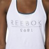Maglia Smanicata da Donna Reebok 1895 Race Bianco