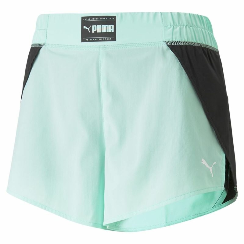 Pantaloncini Sportivi da Donna Puma Fit Fashion Wov Acquamarina Pantaloncini Sportivi da Donna Puma Fit Fashion Wov Acquamarina