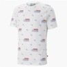 Maglia a Maniche Corte Uomo Puma  Ess+ Logo Power Bianco