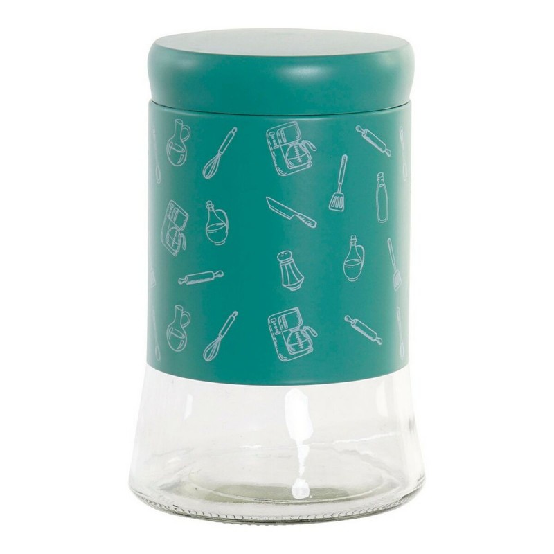 Barattolo DKD Home Decor Verde 11 x 11 x 18 cm Barattolo DKD Home Decor Verde 11 x 11 x 18 cm