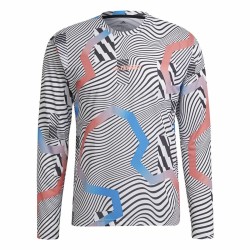 Maglia a Maniche Lunghe Uomo Adidas Terrex Primeblue Trail Bianco