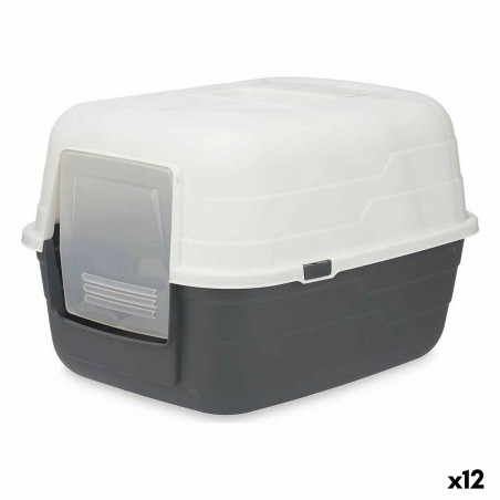 Lettiera per Gatti Mascow 87952 Grigio Antracite Plastica 48 x 32 x 38 cm (12 Unità)