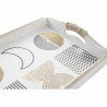 Set di Vassoi DKD Home Decor Bianco Nero Dorato Legno MDF 40 x 30 x 6 cm (2 Unità)