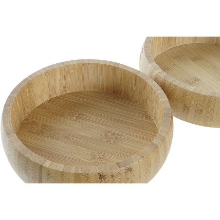 Insalatiera DKD Home Decor Naturale Bambù 20 x 20 x 5 cm