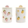 Barattolo Home ESPRIT Giallo Rosso Verde Moderno Frutta (2 Unità)