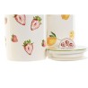 Barattolo Home ESPRIT Giallo Rosso Verde Moderno Frutta (2 Unità)