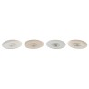 Piatto da pranzo Home ESPRIT Bianco Beige Gres Tradizionale 20 x 20 x 2,5 cm