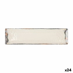 Teglia da Cucina La Mediterránea Albus Rettangolare 30 x 8 x 2 cm (24 Unità)