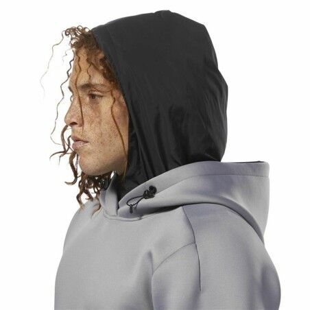 Felpa con Cappuccio Uomo Reebok Supply Tech Grigio