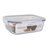 Porta pranzo Ermetico Santa Clara Trasparente Rettangolare 2,4 L (4 Unità)