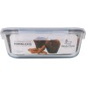Porta pranzo Ermetico Santa Clara Trasparente Rettangolare 2,4 L (4 Unità)
