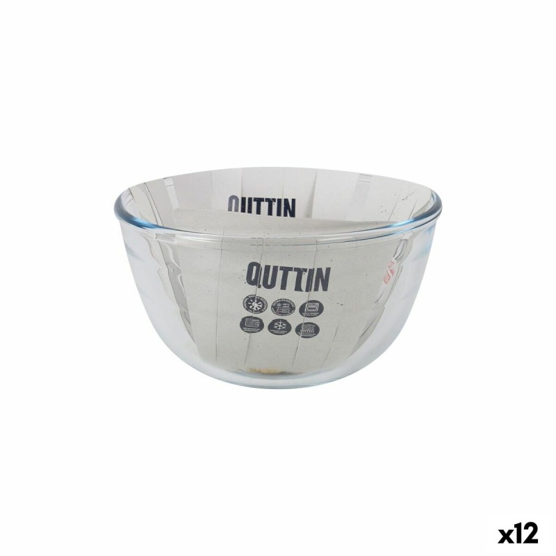 Ciotola La Mediterránea Quttin Vetro 1,1 L 17 x 17 x 10 cm (12 Unità)