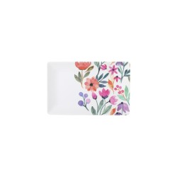 Vassoio per aperitivi La Mediterránea Fiori 20 x 13 x 2 cm (24 Unità)