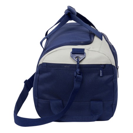Borsa da Palestra Benetton Varsity Grigio Blu Marino 50 x 25 x 25 cm