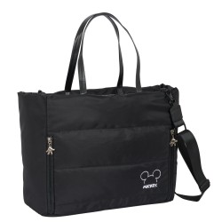 Borsa Mickey Mouse Clubhouse Teen Mood Nero 40 x 31 x 17 cm Trapunta