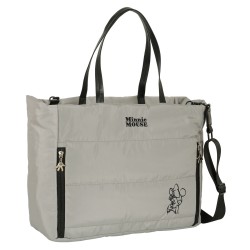 Borsa Minnie Mouse Teen Sand Trapunta Grigio 40 x 31 x 17 cm