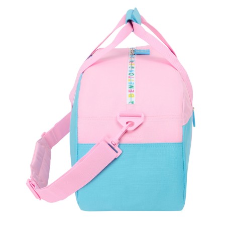 Borsa da Palestra Benetton Unique Rosa Turchese 50 x 26 x 20 cm