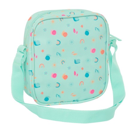 Borsa a Tracolla Safta Caracol Turchese 16 x 18 x 4 cm