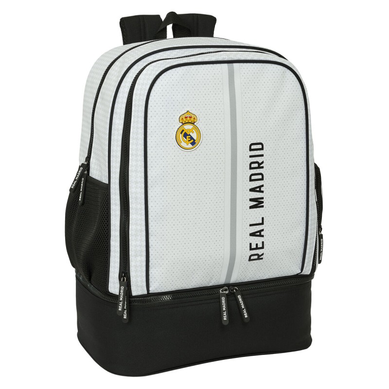 Zaino Sportivo Real Madrid C.F. 24/25 Bianco Grigio 35 x 50 x 24 cm Zaino Sportivo Real Madrid C.F. 24/25 Bianco Grigio 35 x 50 x 24 cm
