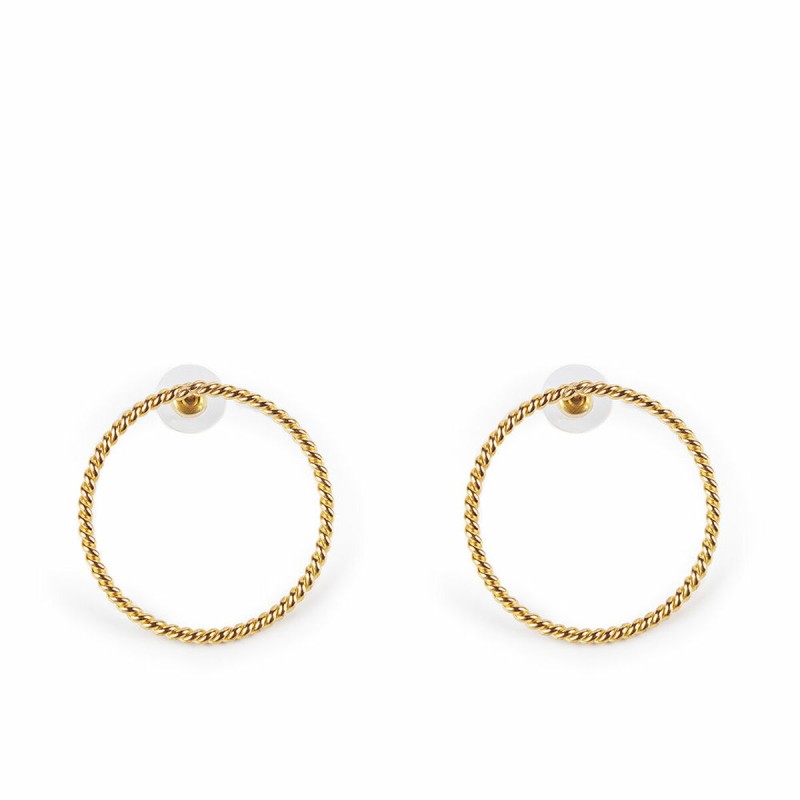 Orecchini Donna Shabama Suri Ottone bagnato in oro 4 cm Orecchini Donna Shabama Suri Ottone bagnato in oro 4 cm