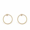 Orecchini Donna Shabama Suri Ottone bagnato in oro 4 cm