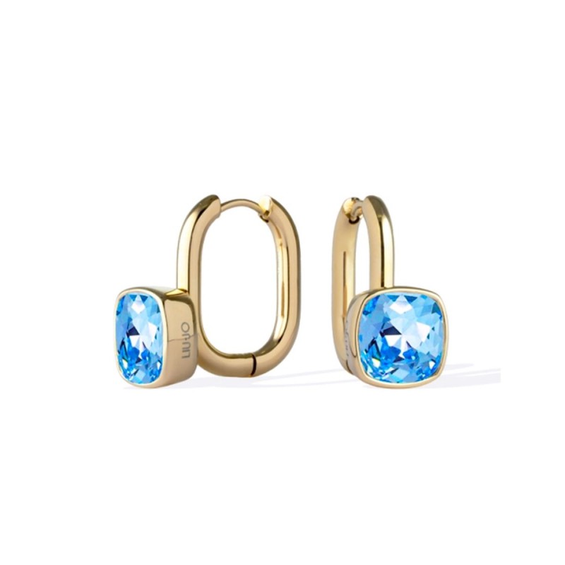 Orecchini Donna LIU JO LJ2890 Dorato Azzurro