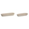 Vassoio per aperitivi Home ESPRIT Bianco Naturale 44 x 18 x 7 cm