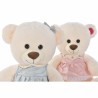 Orsetto di Peluche DKD Home Decor Beige Rosa Verde Per bambini 20 x 20 x 50 cm Orso (2 Unità)