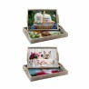 Set di Vassoi DKD Home Decor Multicolore 40 x 30 x 6 cm Legno MDF (2 Unità)