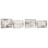 Set di Vassoi DKD Home Decor Beige 40 x 30 x 6 cm Legno MDF (2 Unità)