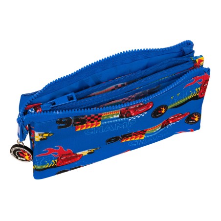 Portaoggetti Triplo Cars Race ready Azzurro 22 x 12 x 3 cm