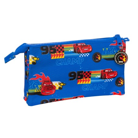 Portaoggetti Triplo Cars Race ready Azzurro 22 x 12 x 3 cm