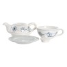 Set Teiera DKD Home Decor Azzurro Bianco 750 ml Dolomite (3 Unità)