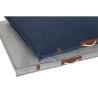 Letto per animali domestici DKD Home Decor 88 x 68 x 10 cm Blu Marino Grigio chiaro 2 Unità