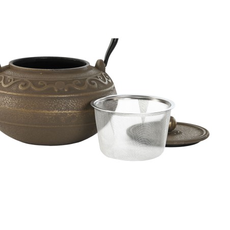 Teiera Home ESPRIT Marrone Verde Acciaio inossidabile Ferro 1,3 L (2 Unità)