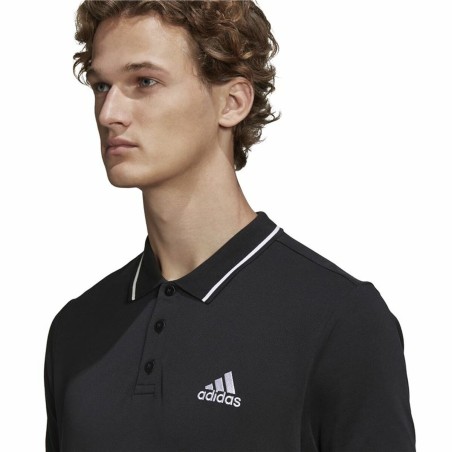 Polo a Maniche Corte Uomo Adidas Aeroready essentials Nero