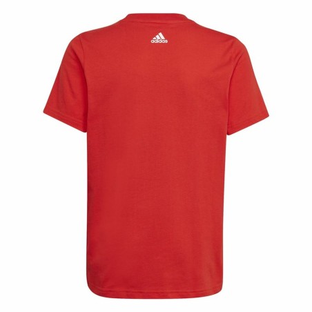 Maglia a Maniche Corte per Bambini Adidas Essentials  Rosso