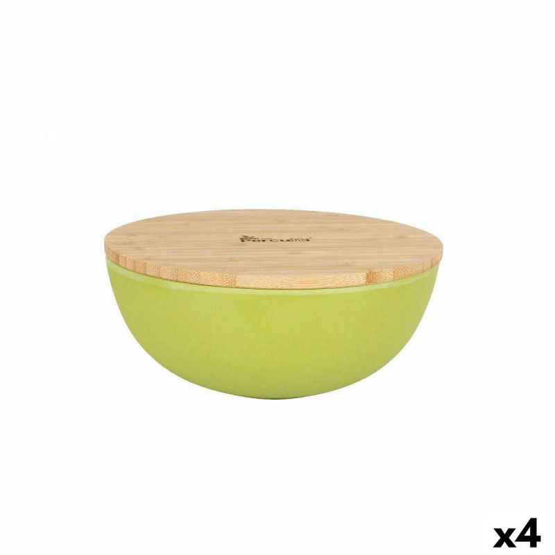 Ciotola Percutti Melammina Marrone Verde 18,9 x 18,9 x 8,5 cm Bambù (4 Unità) Ciotola Percutti Melammina Marrone Verde 18,9 x 18,9 x 8,5 cm Bambù (4 Unità)