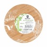 Ciotola Percutti Melammina Marrone Verde 18,9 x 18,9 x 8,5 cm Bambù (4 Unità)
