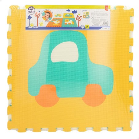 Tappeto Puzzle Colorbaby 4 Pezzi Veicoli 118 x 118 cm EVA (2 Unità)