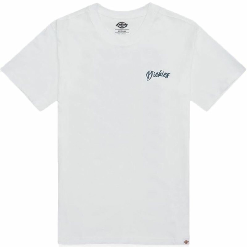 Maglia a Maniche Corte Uomo Dickies Dighton Bianco Maglia a Maniche Corte Uomo Dickies Dighton Bianco