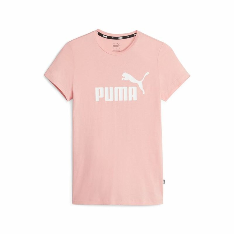 Maglia a Maniche Corte Donna Puma Ess Logo Rosa chiaro Maglia a Maniche Corte Donna Puma Ess Logo Rosa chiaro