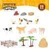 Figure di animali Colorbaby 19 Pezzi Fattoria Plastica 13 x 8 x 3 cm (6 Unità)
