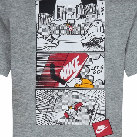 Maglia a Maniche Corte per Bambini Nike Icons Of Play Grigio