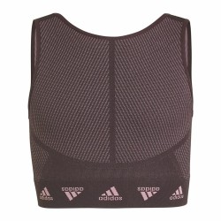 Reggiseno Sportivo Adidas  Aeroknit Seamless Rosso Granato Rosso Scuro