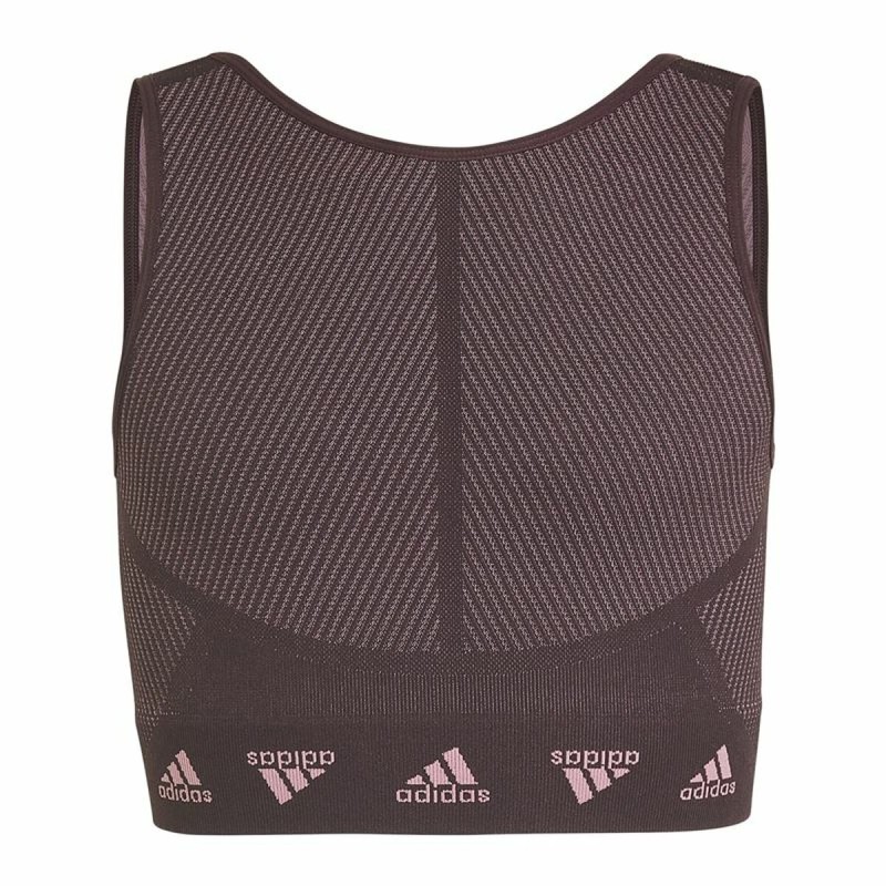 Reggiseno Sportivo Adidas Aeroknit Seamless Rosso Granato Rosso Scuro Reggiseno Sportivo Adidas Aeroknit Seamless Rosso Granato Rosso Scuro