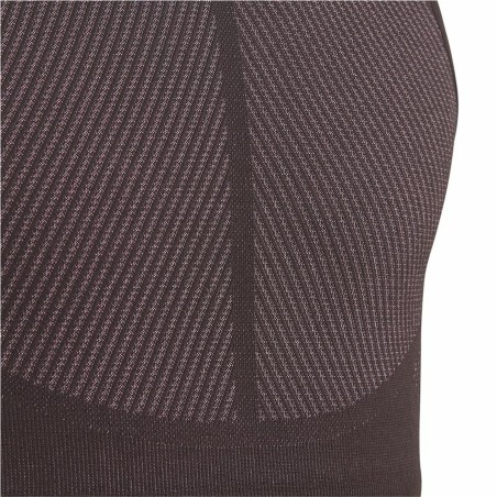 Reggiseno Sportivo Adidas  Aeroknit Seamless Rosso Granato Rosso Scuro